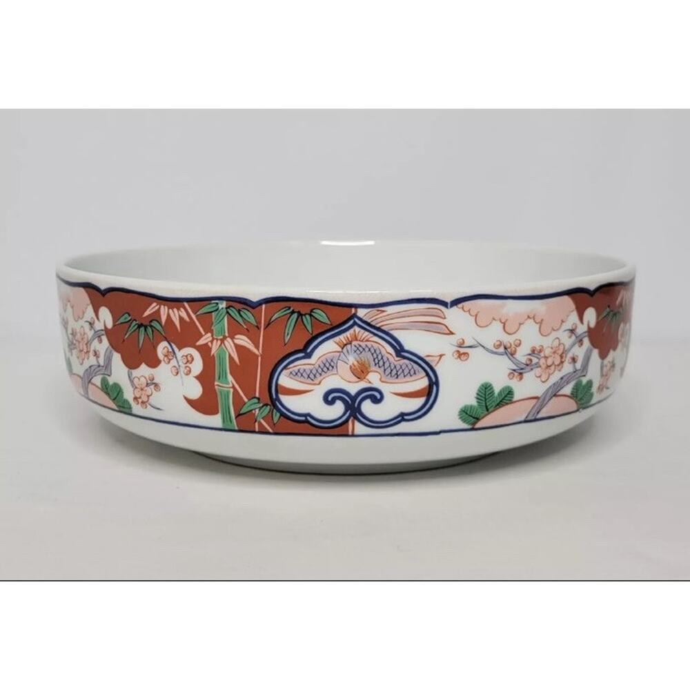Vintage Georges Briard Heirloom Imari Fine China Large Serving Bowl Oriental 10"